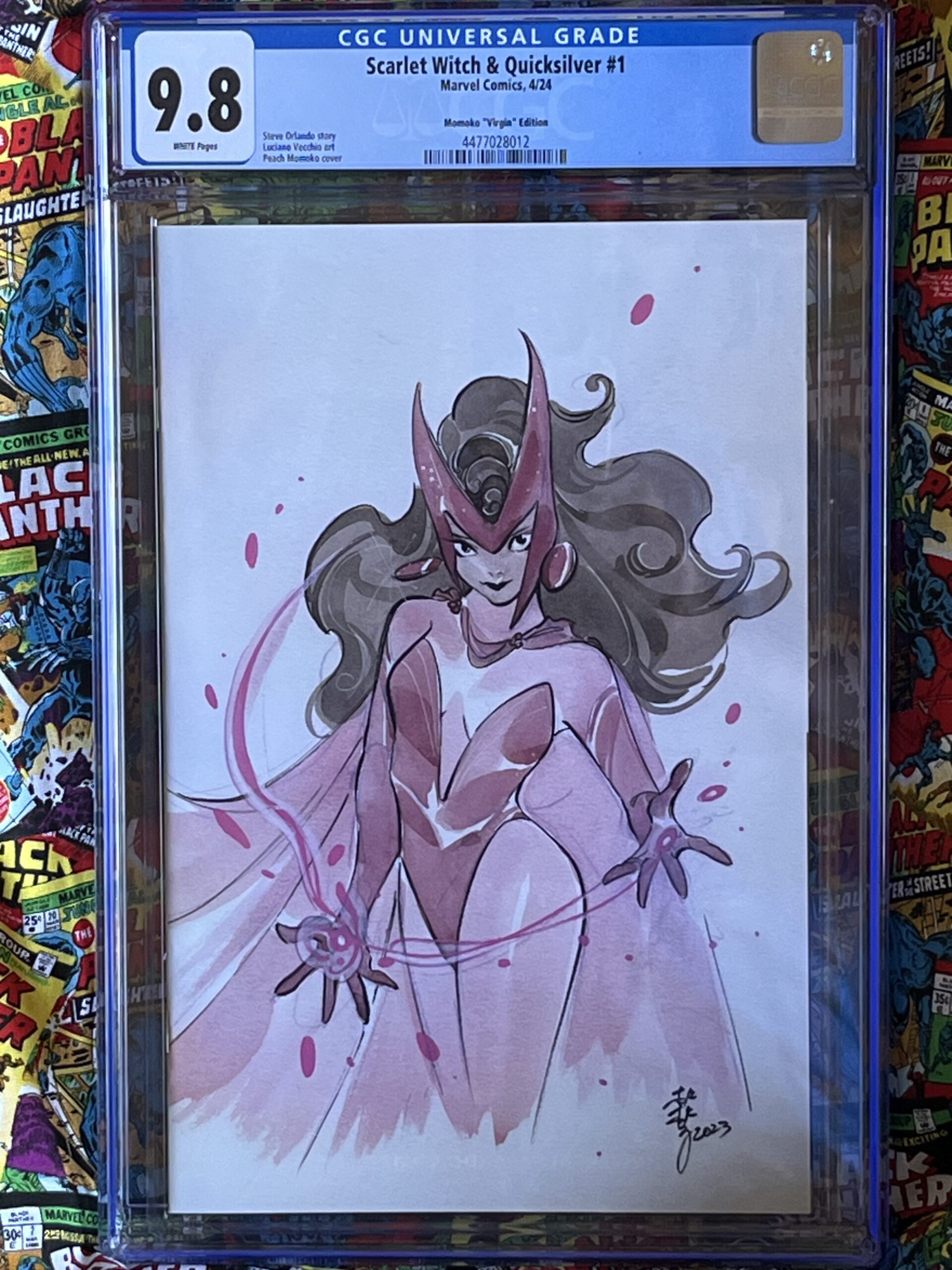 CGC 9.8 Scarlet Witch & Quicksilver #1 Peach Momoko Virgin Edition