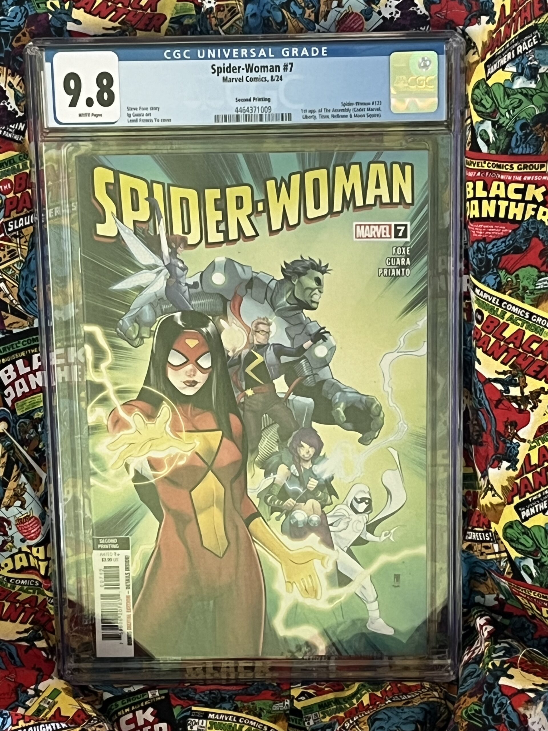 9.8 CGC Blue Spider-Woman #7 Leinil Francis Yu cover