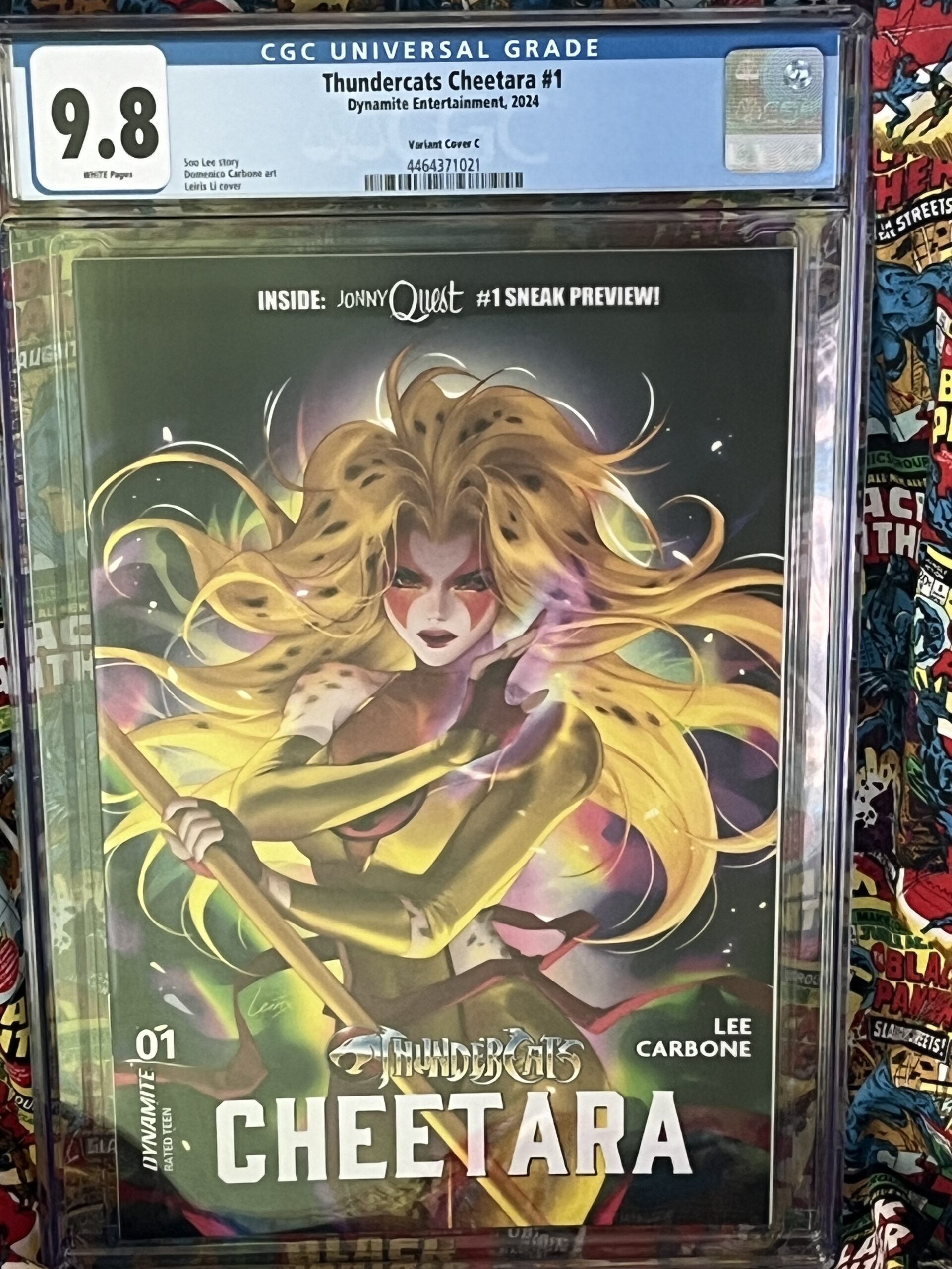 9.8 CGC Blue Thundercats Cheetara #1 Leirix Lu Cover
