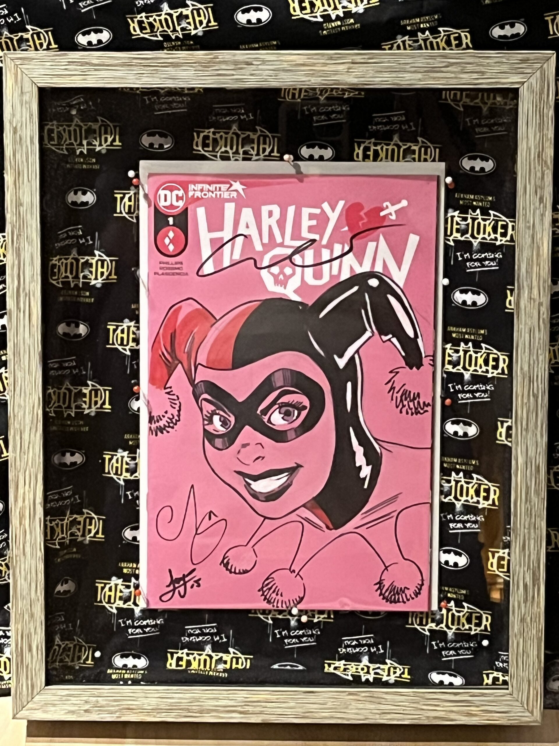 Harley Quinn Sketch by the Escorza Brothers and Luis Antonio Delgado